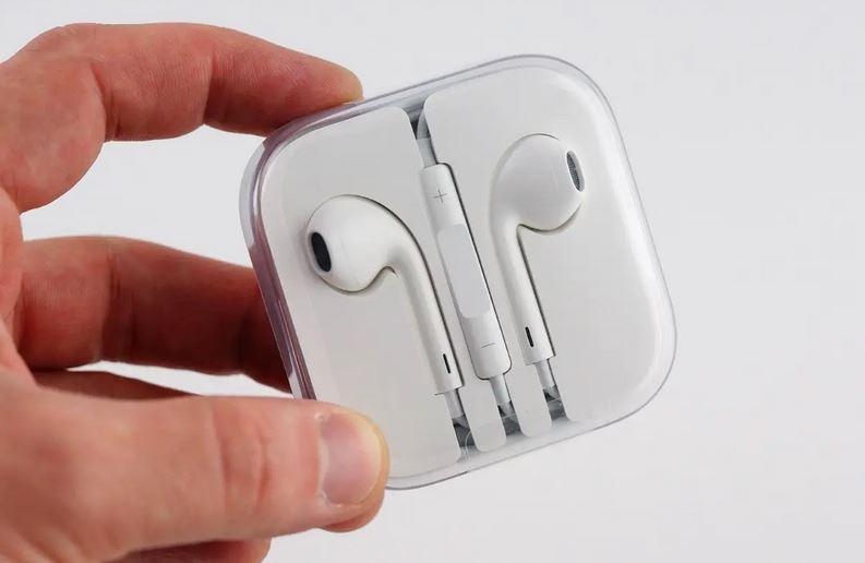 Навушники — гарнітура Earpods дротові 3. 5 мм mini-Jack, фото 1