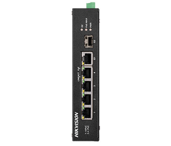 DS-3T0306HP-E/HS 4-портовий некерований POE комутатор Hikvision