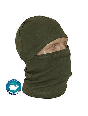 Балаклава трикотажна олива/маска/підшоломник/Шапка-маска