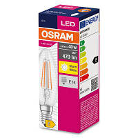 Светодиодная лампа OSRAM VALUE CL B40 4W/827 230V FIL E14 (4058075438637)