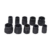 Екстрактори для пошкоджених болтів, гаєк, 9-19м, HSS-сталь, 10 шт, фото 3