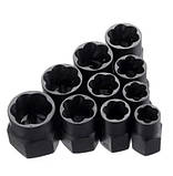 Екстрактори для пошкоджених болтів, гаєк, 9-19м, HSS-сталь, 10 шт, фото 2