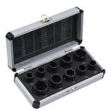 Екстрактори для пошкоджених болтів, гаєк, 9-19м, HSS-сталь, 10 шт, фото 4