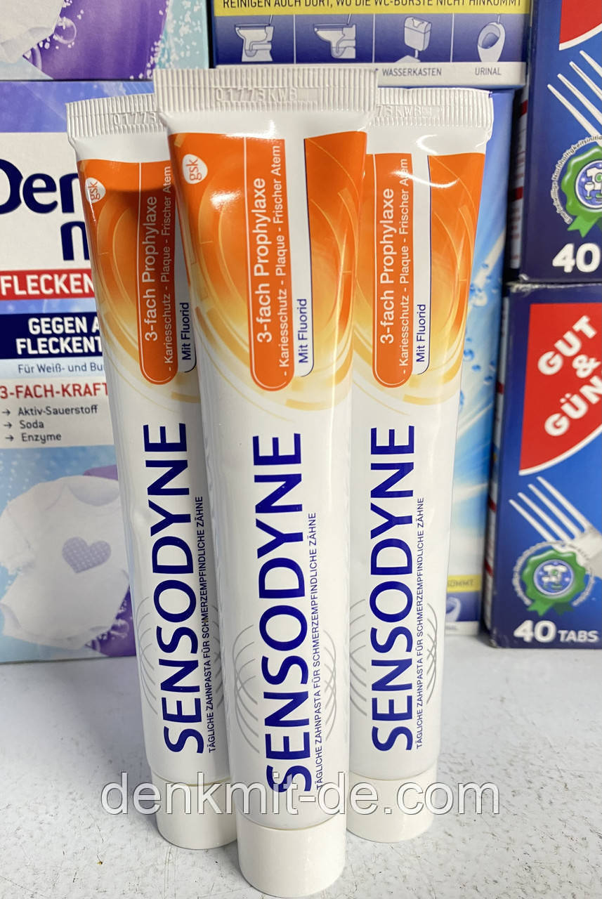 Зубна паста 3-кратна профілактика для чутливих зубів Sensodyne, 75 мл