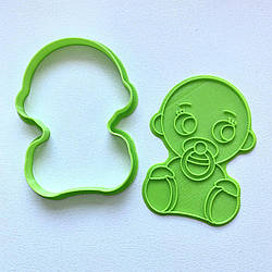 Вирубка для пряника пластикова з відбитком Немовля