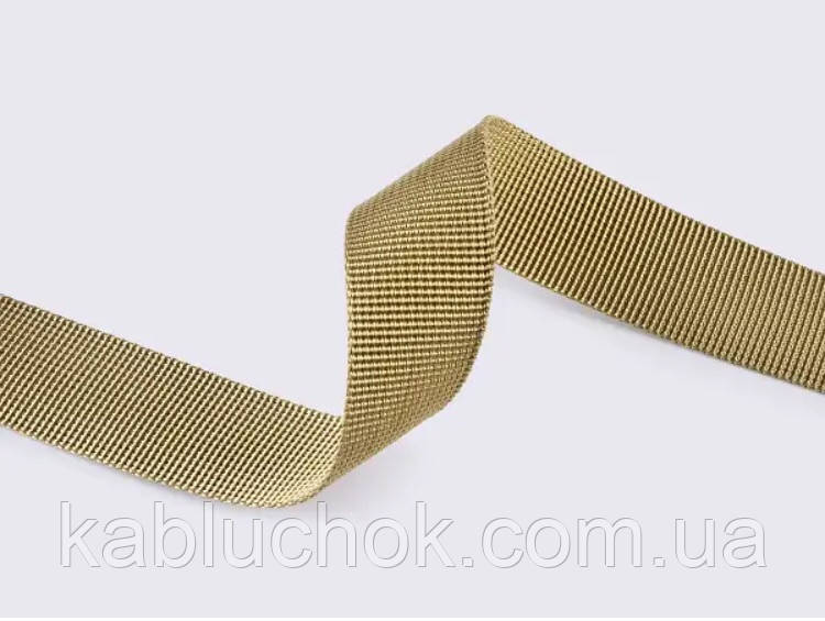 Стропа 25 мм поліестр (від 1 м) колір кайот, фото 1