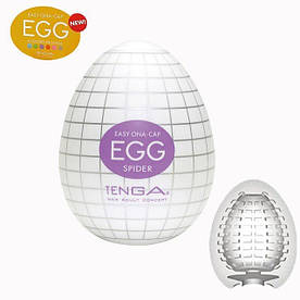 Мастурбатор чоловічого яйце Tenga Egg Spider + мастило(BRT)