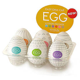 Мастурбатор чоловічий яйце Tenga Egg Набір 6 яєць(BRT)