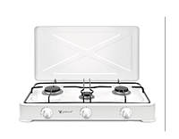 Портативна газова плита Yücel O-300 3 конфорки біла переносна компактна для кемпінгу