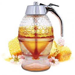 Диспенсер для меду і соусів, 200 мл Honey Dispenser / Дозатор соусів / Прозорий дозатор меду