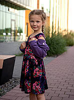 Детское платье с болеро цветочный принт. на 3,4,5,6 лет.