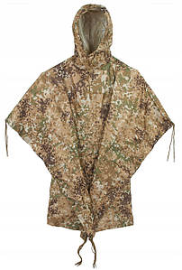 Дощовик пончо тент MIL-TEC RIPSTOP WET WEATHER PONCHO ARID / FLECK CAMO 10630055