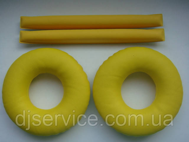 Амбушури (подушки) Yellow для навушників Sennheiser HD25 HD25-II HD25C-II HD25 SP HD 25-13-II