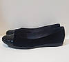 STTOPA Розміри 43-28,5 см. Балетки туфлі великих розмірів із натуральної шкіри. 162-4044 Чорні, фото 2