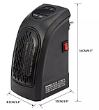 Портативний мінімонагрівач Handy Heater 400 W з Регулюванням температури та Таймером, фото 3