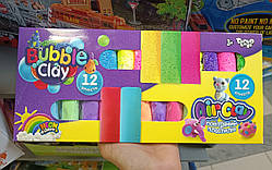 ПЛАСТИЛІН ПОВІТРЯНИЙ "AIR CLAY + BUBBLE CLAY" 12 ВІДТІНКІВ, DANKO TOYS, ARBB-02-01U