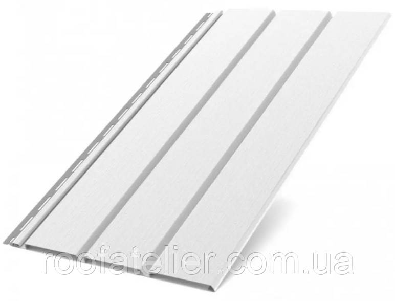 Металевий софіт панель без перфорації ЗМ білий 9003, фото 1
