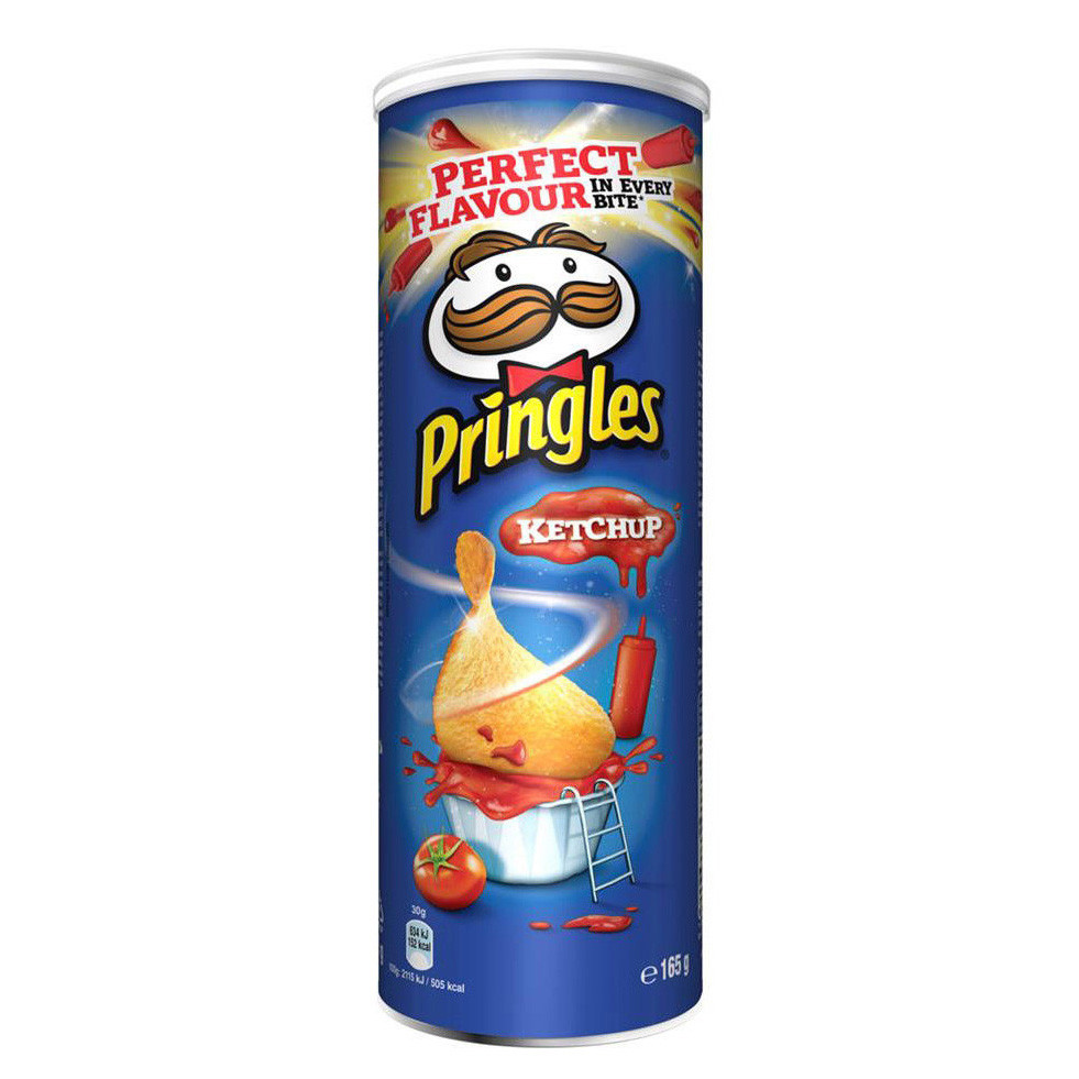 Чіпси Pringles Ketchup, кетчуп, 165 г, 19 шт/ящ