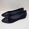 STTOPA Розміри 41-44. Балетки великих розмірів із натуральної шкіри. 166-4144 Чорні, фото 5