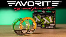 Шнур Favorite X1 PE 4*150m(green) #1.0/0.165mm 19lb 8.7kg