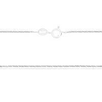 Серебряная цепь - снейк круглый с насечкой 063 2/50