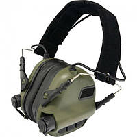 Активные наушники с радиогарнитурой Earmor М31 для защиты слуха Оливковый