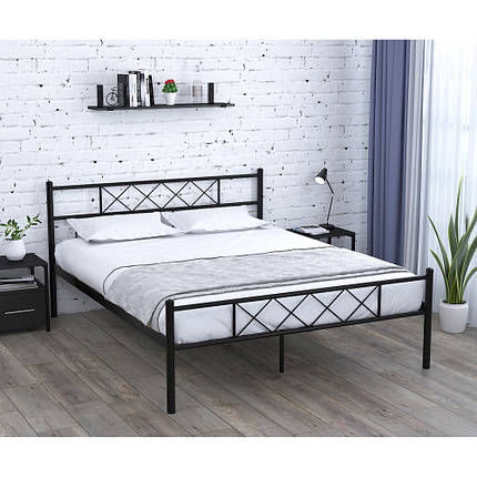 Ліжко двоспальне Сабріна 160x200 метал, фото 2