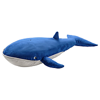 Плюшевая игрушка синий кит BLAVINGAD IKEA 005.221.13