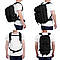 Рюкзак тактичний на 35л, (50х30х15 см) M06, Чорний / Туристичний чоловічий рюкзак, фото 7