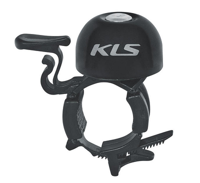Дзвоник на кермо велосипеда KLS Bang чорний, механізм для легкої установки і зняття