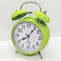 Залізний Будильник зелений 16 см.