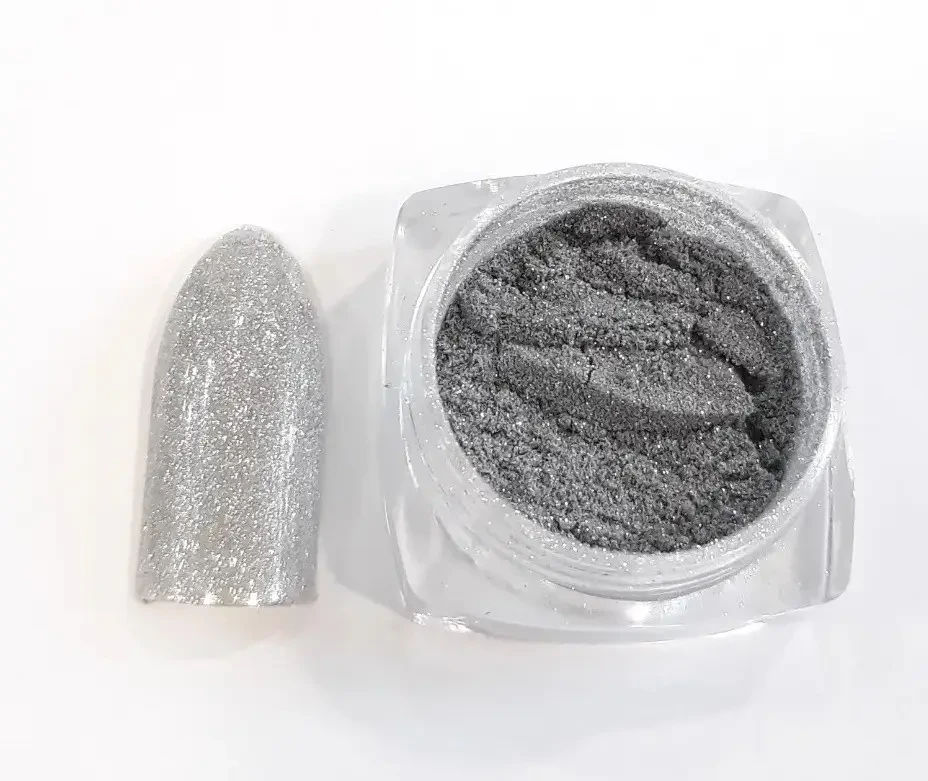 Вітря Срібло для дизайну нігтів з мікроблестками