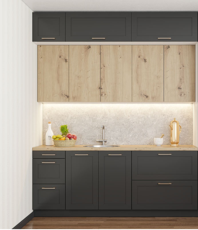 Кухня Марго 2,0 крафт золотой/графит Світ Меблів купить в Одессе ...