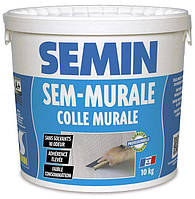 SEMIN SEM-MURALE Клей готовый для стеклообоев и ткани, 10кг