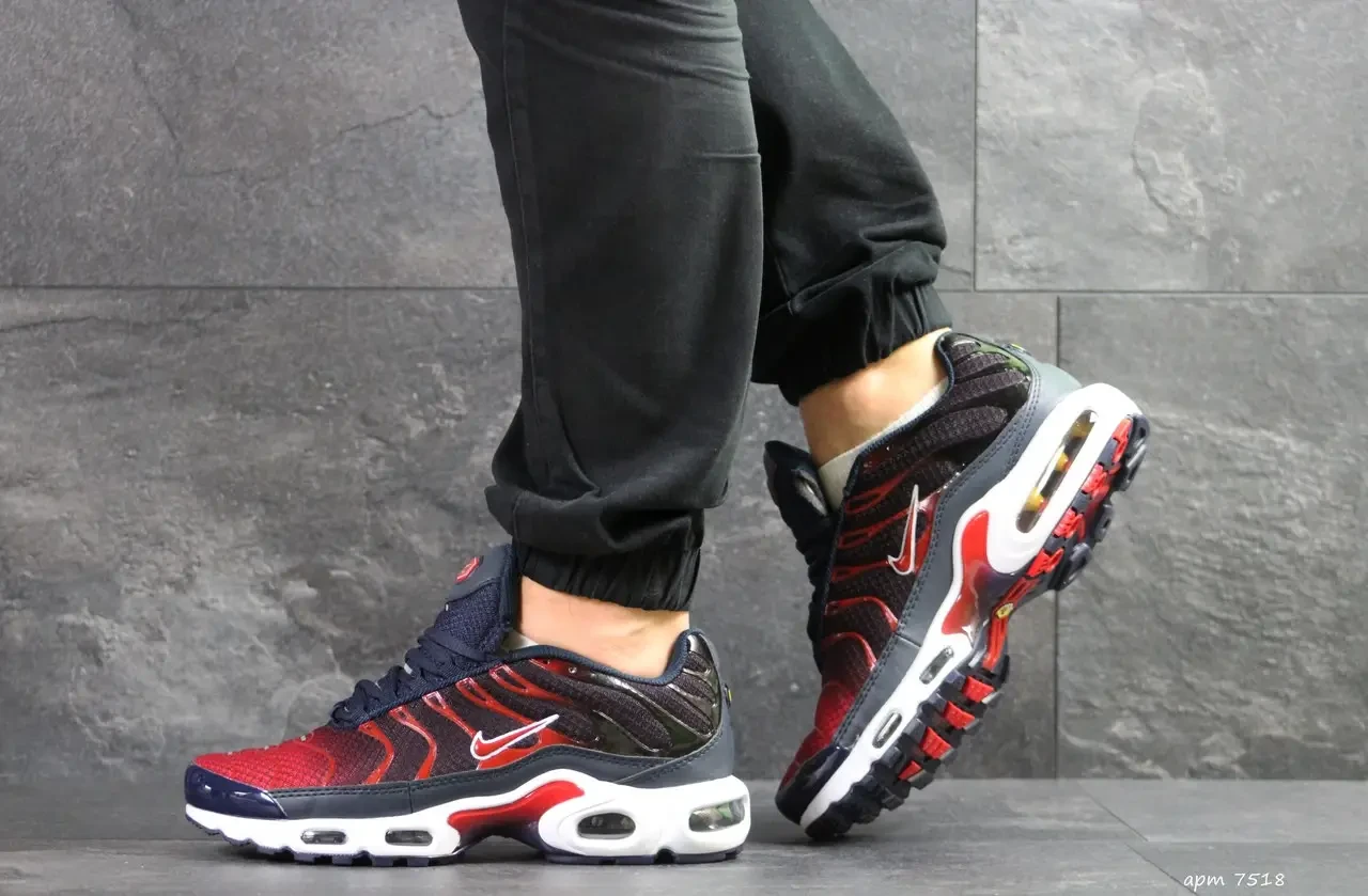 Чоловічі демісезонні кросівки Nike Air Max, щільна сітка, темно сині (Розмер: 44,45)