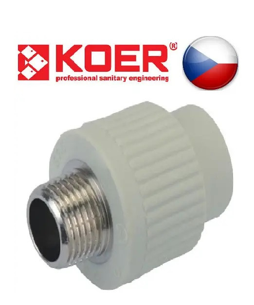 Муфта Різьба 20x1/2 ПП KOER