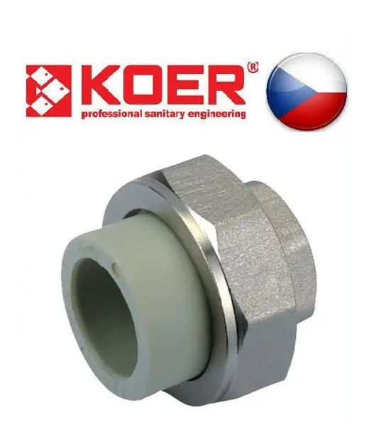 Американка Різьба Внутрішня 25x3/4 ПП KOER, фото 1