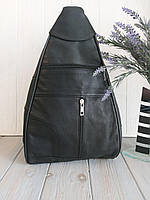 Шкіряний жіночий рюкзак сумка чорний натуральна шкіра Туреччина міський рюкзак
