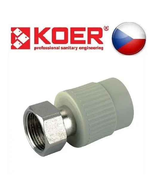 Муфта з накидною гайкою Koer 25х3/4