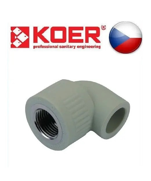 Кут Внутрішньої Резьби 25x3/4 ПП KOER