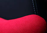 Автомобільна подушка під голову та поперек з Алькантари Pok-ter Candy червоні, фото 4