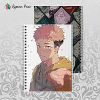 Тетрадь 48 л. на пружине клетка Jujutsu Kaisen 003