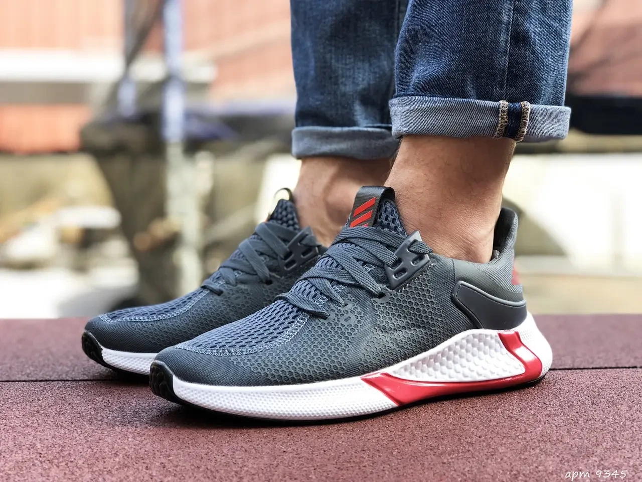 Крихітки літнього чоловічого Adidas Edge XT сітківка сірі в стилі Адідас сітківка (Розміри 42, 43, 44)