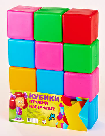Дитячі ігрові кубики Великі 14067K, 12 шт. в наборі, фото 2