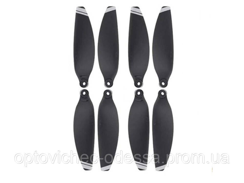 Пропелери для DJI Mavic Mini 2 8 шт. швидкоз'ємні  Чорний з білим Хіт продажу!
