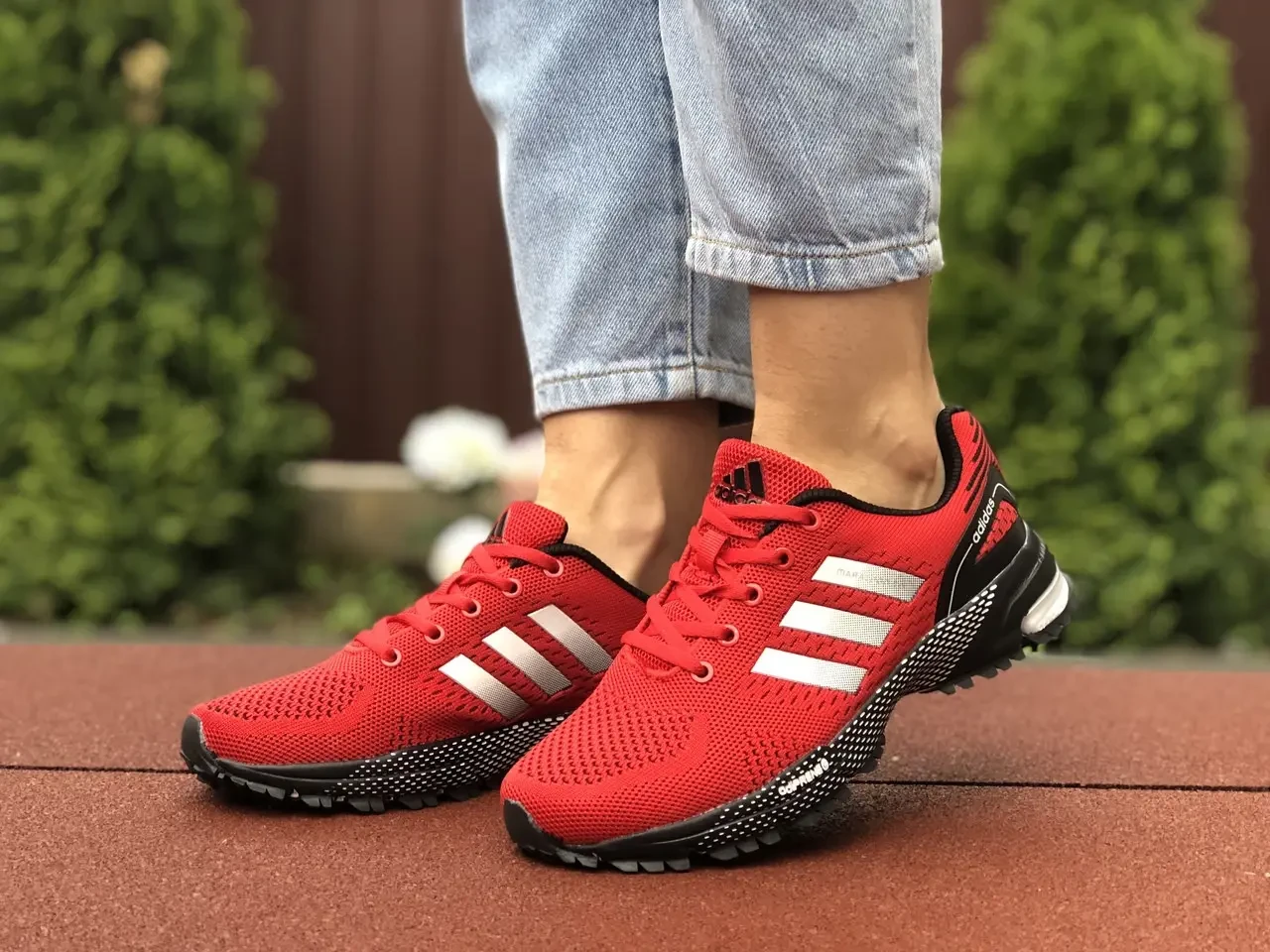 Кросовки жіночих Adidas Marathon, червоні (Только 36, 39)