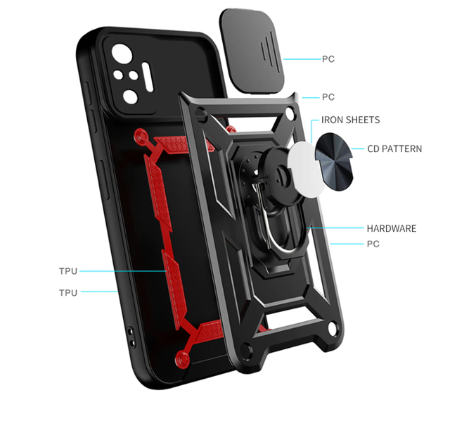 Ударостійкий чохол Camshield Serge Ring for Magnet для Xiaomi Redmi Note 10 Pro 5G Ударостійкий чохол Camshield Serge Ring for Magnet для Xiaomi Redmi Note 10 Pro 5G