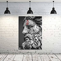 Сучасна чорно-біла картина у стилі мінімалізм Зевс 120, 80