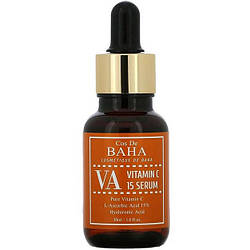 Сироватка для вирівнювання тону з вітаміном C для обличчя Cos de Baha VA Vitamin C 15 Serum, 30ml