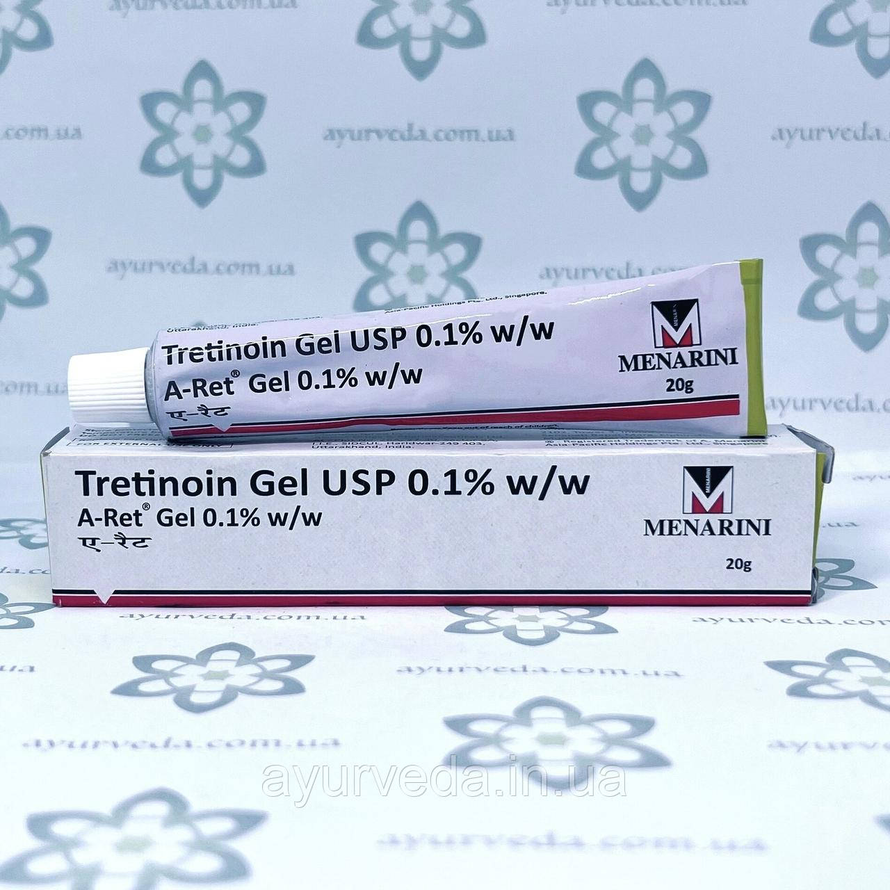 Tretinoin Gel 0,1% Menarini (гель Третиноїн) 20 г. від зморщок, догляд за шкірою.